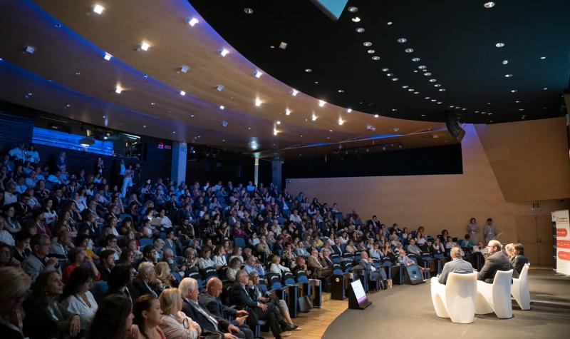 Taula inaugural amb les entitats organitzadores del 2n Congrés de Salut i Món Local