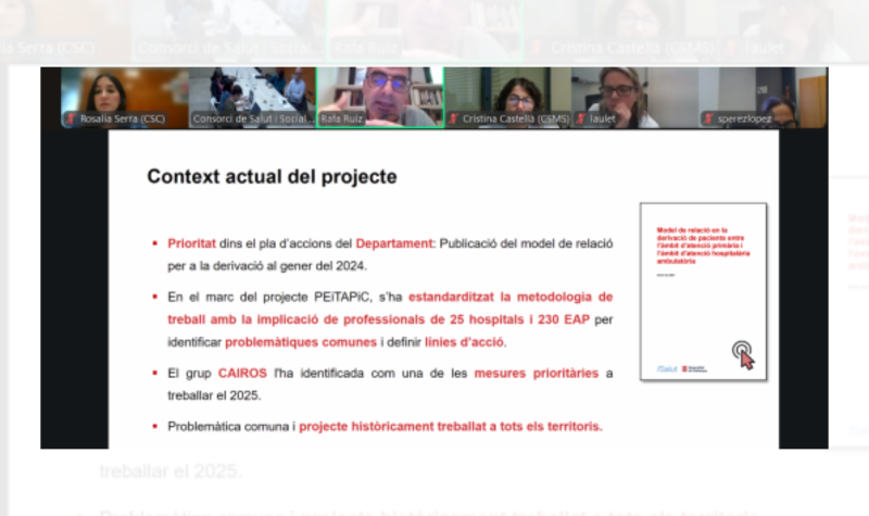 projecte entre l'APiC i l'Atenció Hospitalària
